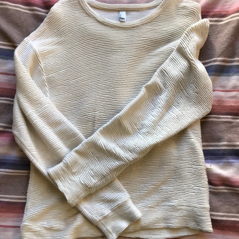 Off-White American Apparel ripple textured sweater